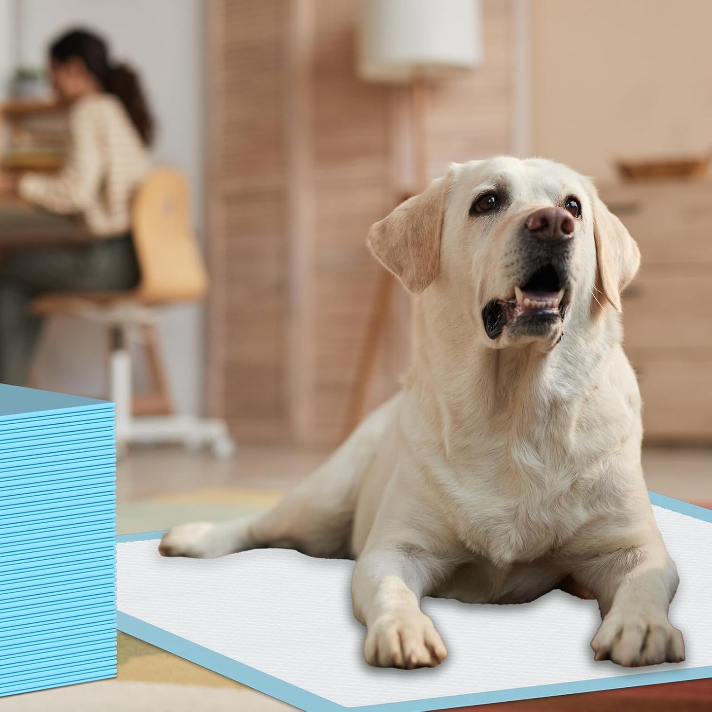 60 Count Dog Pee Pads 32"X 36",Extra Large Disposable Dog Training Pads Quick Absorb Doggie Pads for House Training Cats Rabbits Dogs Leak-Proof Pet Pads