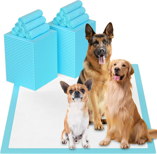 60 Count Dog Pee Pads 32"X 36",Extra Large Disposable Dog Training Pads Quick Absorb Doggie Pads for House Training Cats Rabbits Dogs Leak-Proof Pet Pads